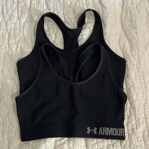 2 Black Under Armor Sports Bras
